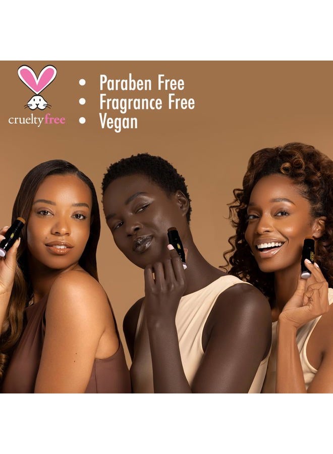 Black Radiance Color Perfect Foundation Stick with Soft Brush Applicator Duo – Buildable, Blendable Versatile Pigment-Rich Formula - Chocolate Dipped - Image 3