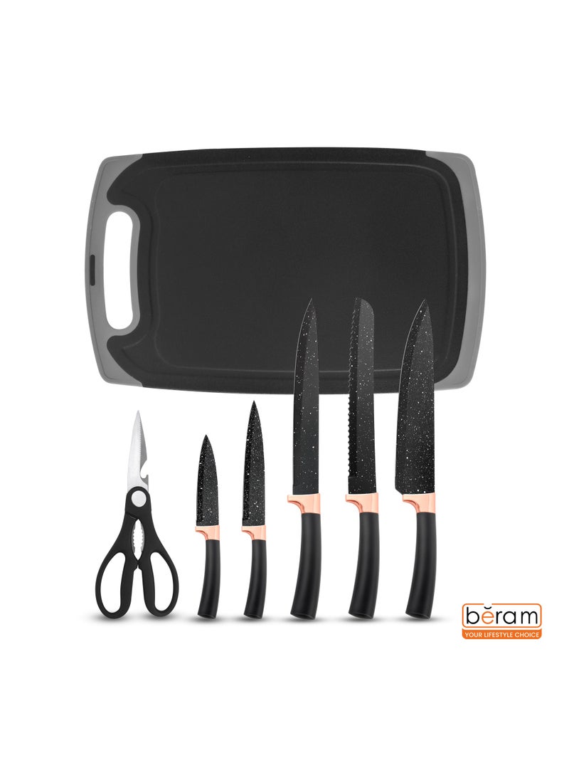HausRoland - 19 Pieces Cooking Utensils Set, Kitchen Knife Set, Includes Tongs, Spoon, Spatula and Turner,  Heat Resistant, Food Grade, Silicone and Wooden Handles, Non Stick Kitchen Knife Sets and Cutlery - Image 1