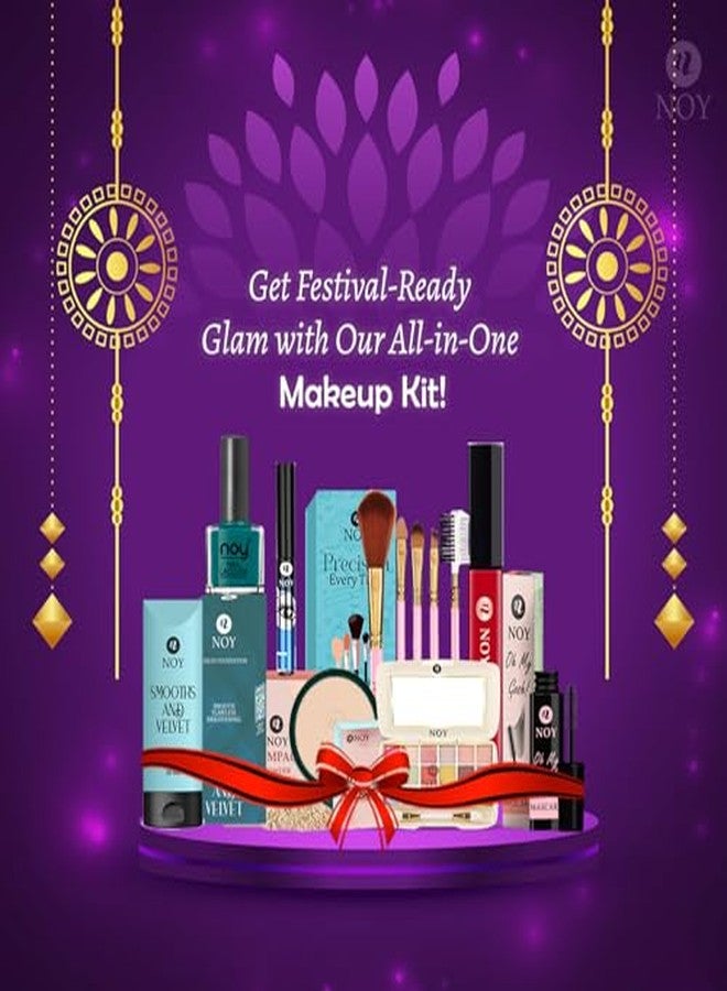 Noy Makeup Kit For Kids Girls The Ultimate Festival Collection For Karwa Chauth, Diwali, Anniversaries, And Birthdays Ideal Gift Idea Pack Of 12 - Image 3