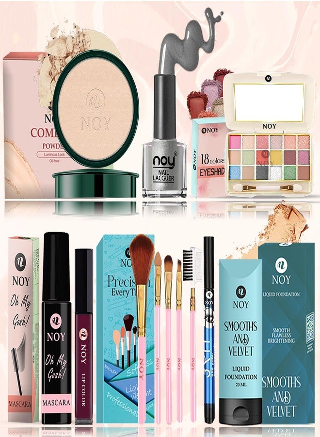 Noy Makeup Kit For Kids Girls The Ultimate Festival Collection For Karwa Chauth, Diwali, Anniversaries, And Birthdays Ideal Gift Idea Pack Of 12 - Image 1