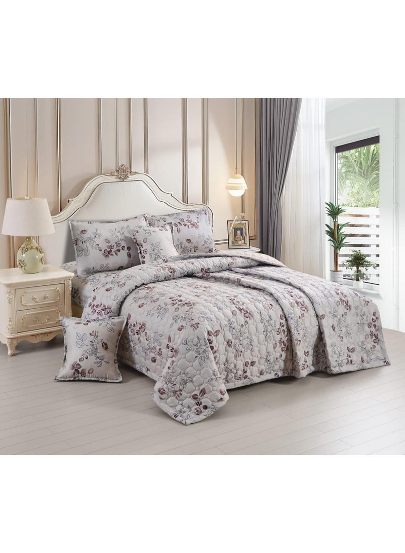 مون طقم لحاف نفرين مضغوط مشجر 6 قطع مقاس اللحاف 240x220 سم - Image 1