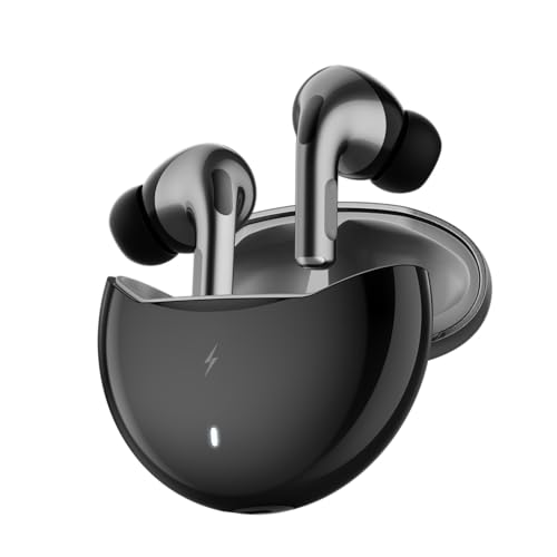 Fire-Boltt Aero TWS Earbuds Custom EQ, Wireless Bluetooth 5.4, Music & App Support, 50H Playtime, Fast Charging Case, 50ms Low Latency for Gaming, Touch Controls, IPX4 Waterproof, Clear Calls - Grey - Image 1