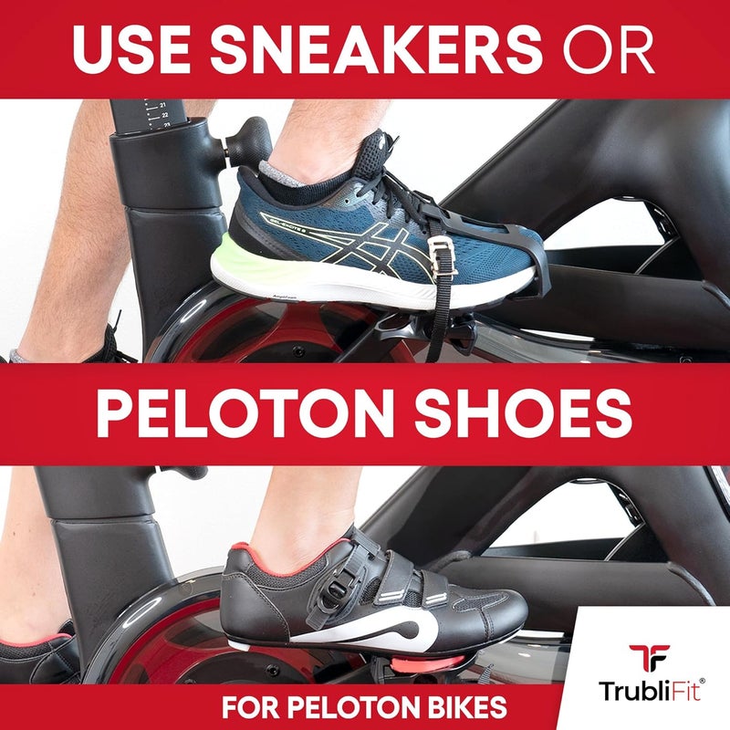 TrubliFit Dual Function Toe Cages for Peloton Bike & Bike+ - Compatible with Regular Shoes and Peloton Shoes - Image 3