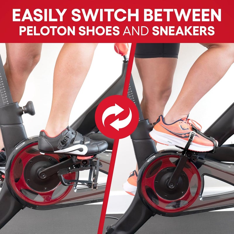TrubliFit Dual Function Toe Cages for Peloton Bike & Bike+ - Compatible with Regular Shoes and Peloton Shoes - Image 5