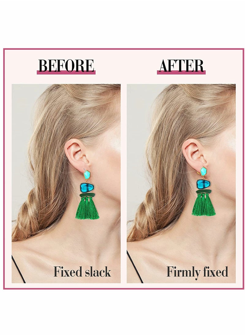 Earring Backs, Jumbo Earring Backs Large Earring Backs Secure Earring Lifters Backs Adjustable Earring Backs for Droopy Ear Heavy Support 8 Pieces (Gold,9 mm)