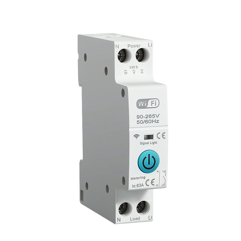 Circuit Breaker MCB 1P N 63A Timer Energy kWh Voltage Current Protector Control Switch 10A - Image 5