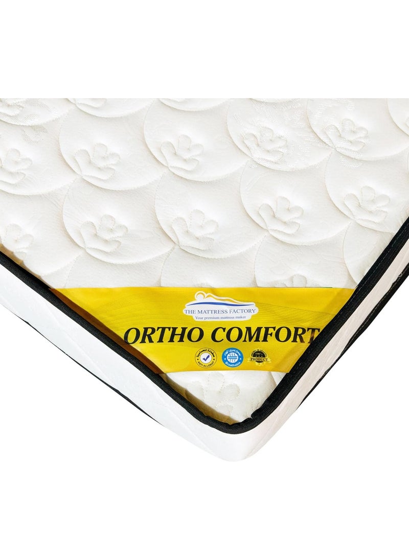 THE MATTRESS FACTORY - Ortho Comfort -Medicated Hard Mattress with Soft Foam Layer - Image 1