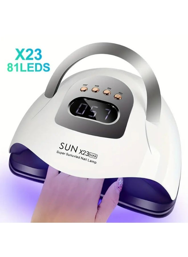 Sun Professional Nail Lamp 81Leds Nail Dryer UV Lamp 380W ,High-Power Nail Lamp with 4-Speed Timer - Image 1
