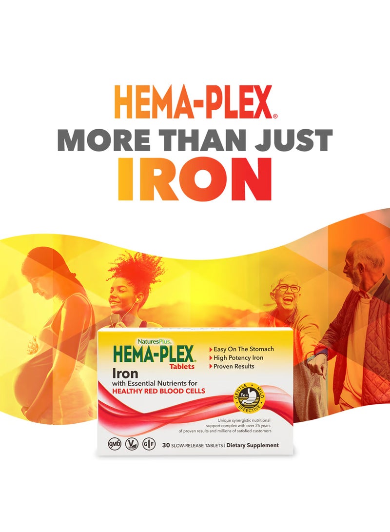 ناتشرز بلس Hema-Plex مستدام الإطلاق 30 قرصا - Image 2