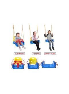 Piccasio 3 in 1 Plastic Swing for kids, Durable & Sturdy, Indoor & Outdoor Multifunctional Baby Swing, Non-Toxic Heavy Duty Seat Hanging Swing for Playground, Infants, Toddler, childern, Eco-Friendly  - Image 2