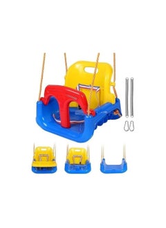 Piccasio 3 in 1 Plastic Swing for kids, Durable & Sturdy, Indoor & Outdoor Multifunctional Baby Swing, Non-Toxic Heavy Duty Seat Hanging Swing for Playground, Infants, Toddler, childern, Eco-Friendly  - Image 1