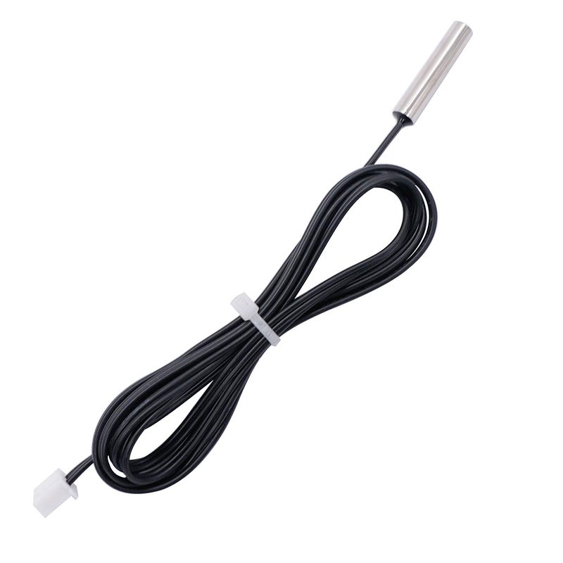 TWTADE 5 Pcs 1M 10K B3950 Thermistor Temperature Sensor,able to Support -25 to 125 Degree Celsius,Sensitive NTC Temperature Sensor Probeprobes has 5 * 25mm Stainless Steel housing NTC-1M-5P - Image 2