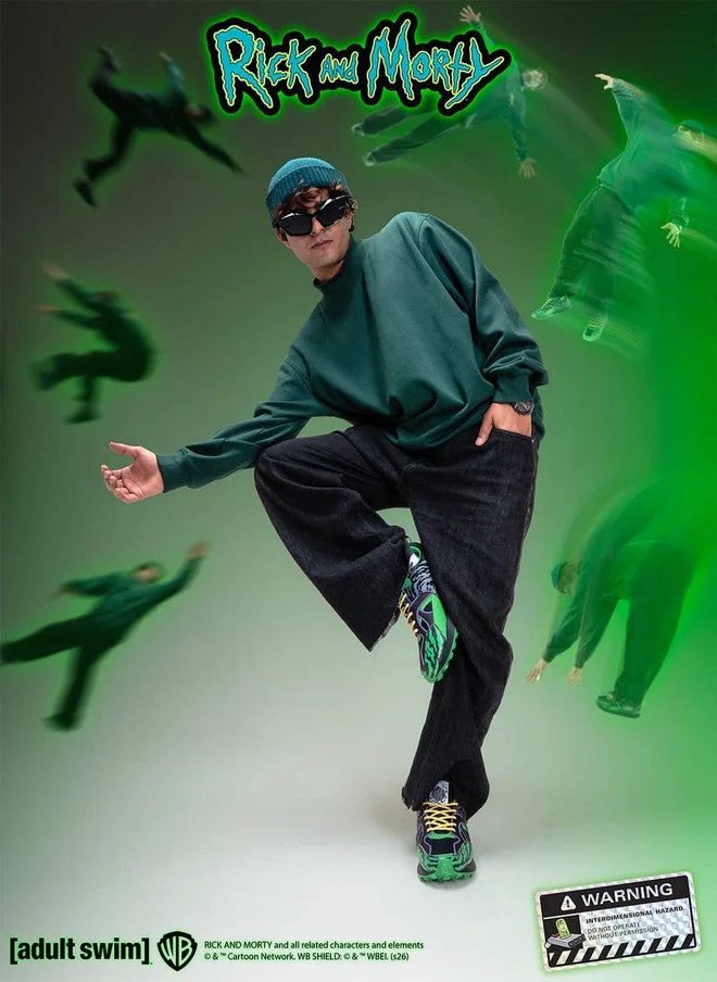Bacca Bucci NEON GREEN Rick & Morty Sneakers for Men | Best Price UAE