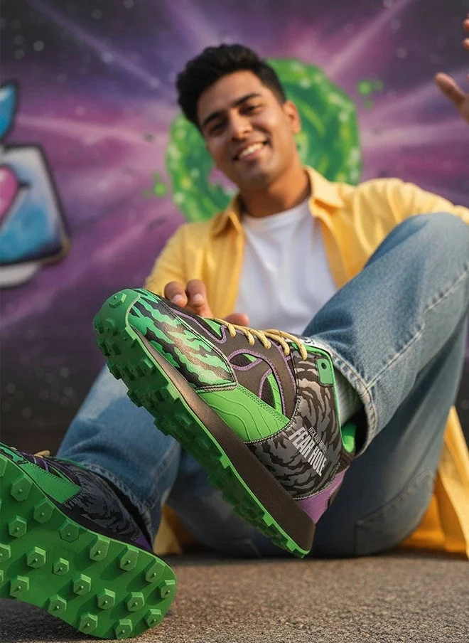 Bacca Bucci NEON GREEN Rick & Morty Sneakers for Men | Best Price UAE