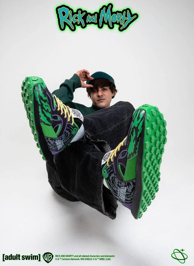 Bacca Bucci NEON GREEN Rick & Morty Sneakers for Men | Best Price UAE