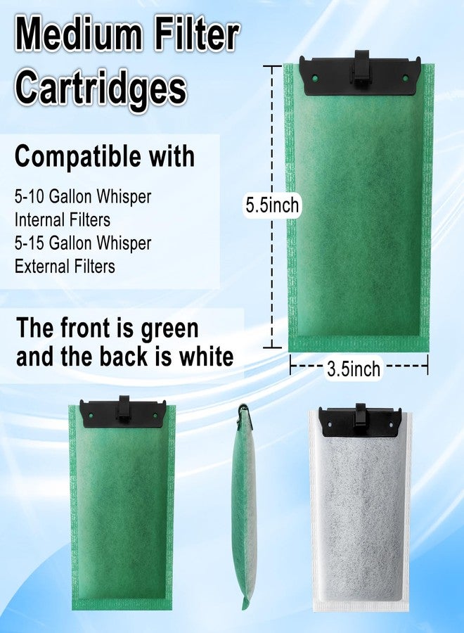 driamor 10 Pack Medium Filter Cartridges Replacement Compatible with Whisper 10i/IQ10/PF10 Aquarium Filter 5-10 Gallons - Image 3