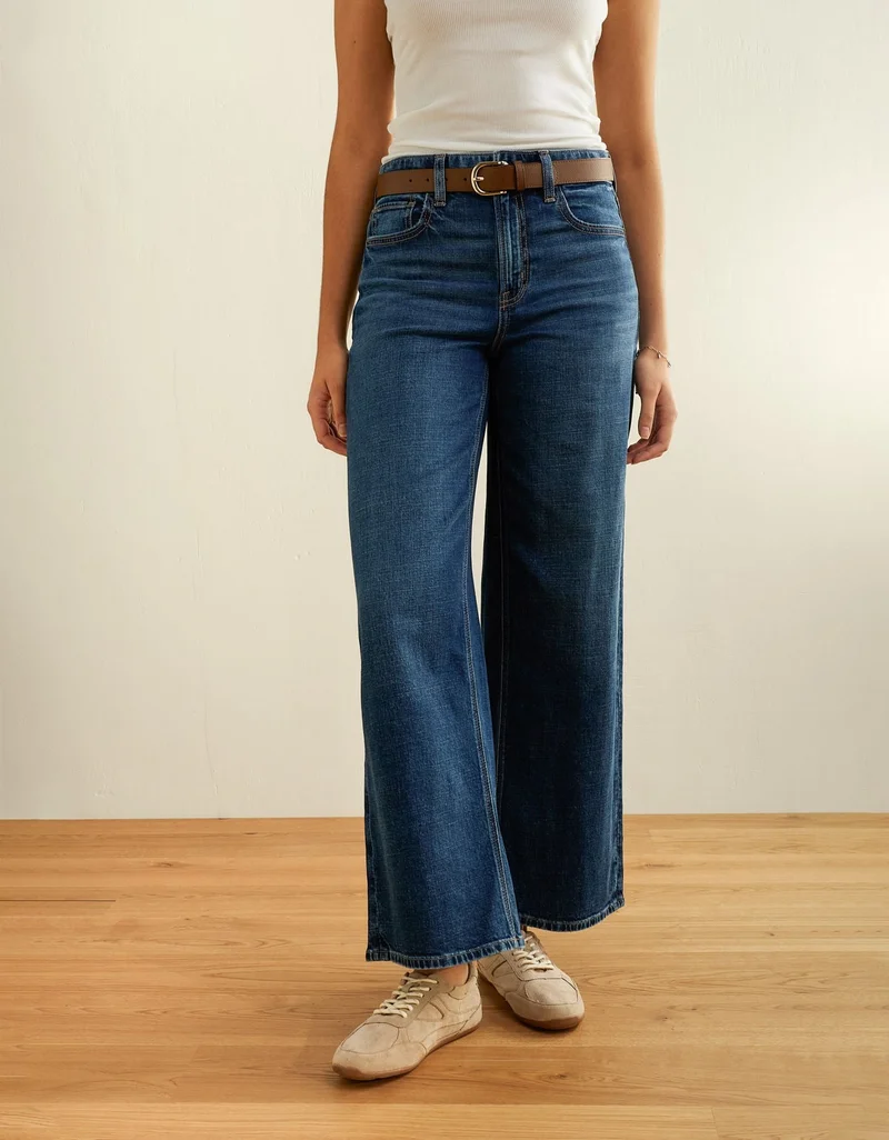 American Eagle AE Dreamy Drape Super High-Waisted Baggy Wide-Leg Jean