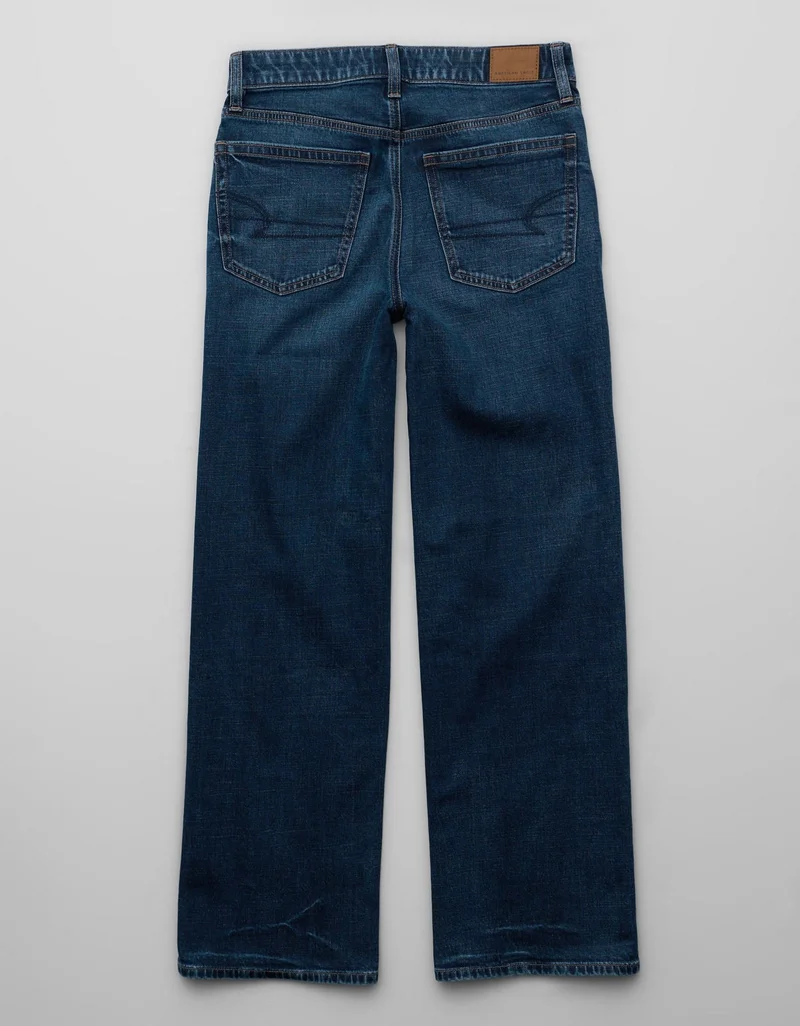 American Eagle  AE Dreamy Drape Super High-Waisted Baggy Wide-Leg Jean for Women | Best Price UAE
