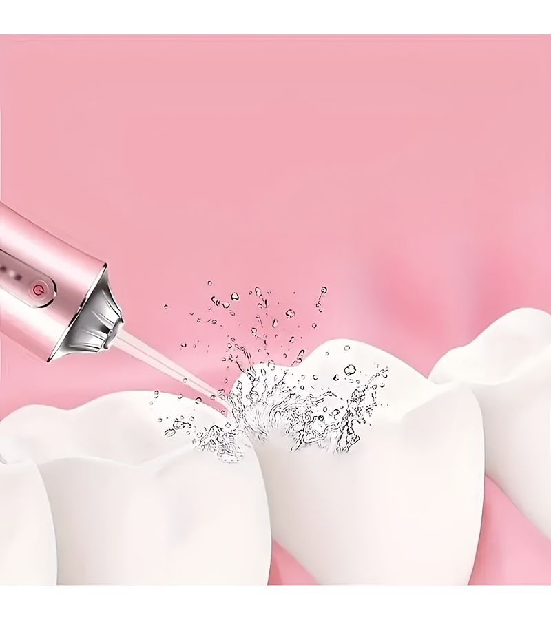 White Portable USB Oral Irrigator Water Flosser for Teeth Gum Care Rechargeable Dental Device IP67 Waterproof for Travel Home Use - Image 5