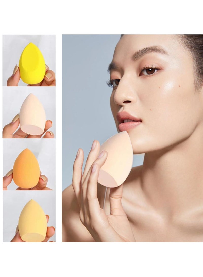 Generic 4 PCS Makeup Sponge with Holder Case Set, Makeup Sponges Blender Beauty Sponge Makeup Egg , Latex-Free Dry & Wet Use Foundation Cosmetic Makeup Puff for Powder Cream  - Image 4