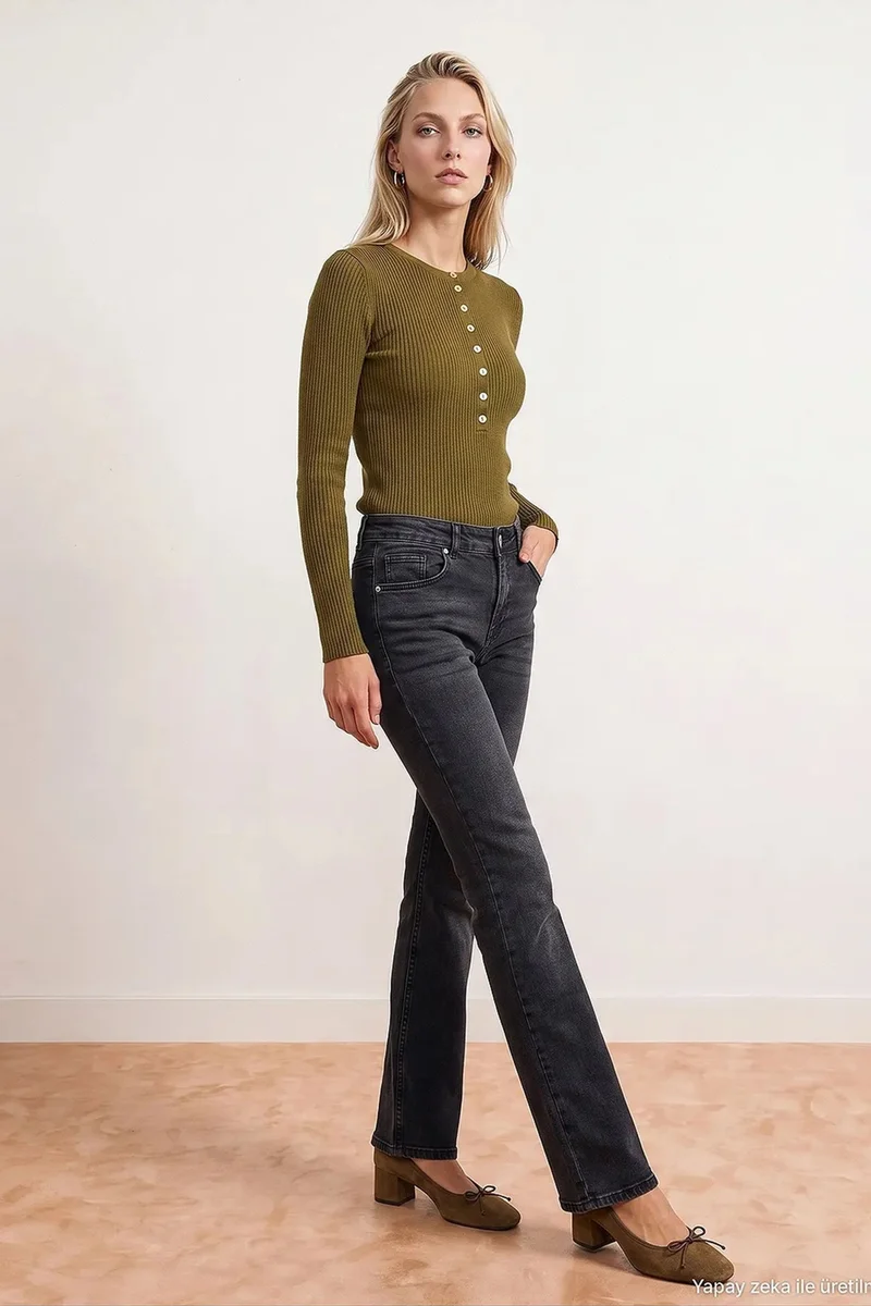 Dilvin Dark Grey DILVIN Women's Jeans for Women | Best Price UAE