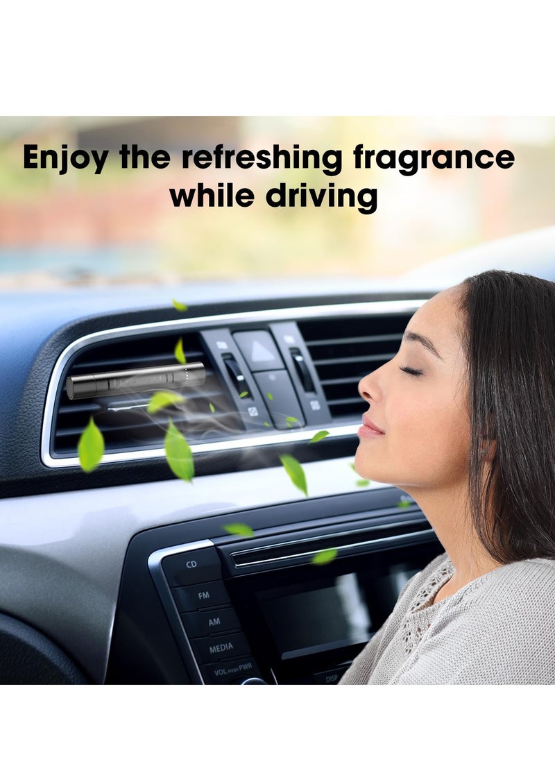 Car Air Fresheners, Car Fresheners Clip Set with 5 Essential Oil Scents and 5 Refill Sticks, Car Diffuser Vent Clip for Women Men Automotive Fragrance Decoration Accessories - Image 1