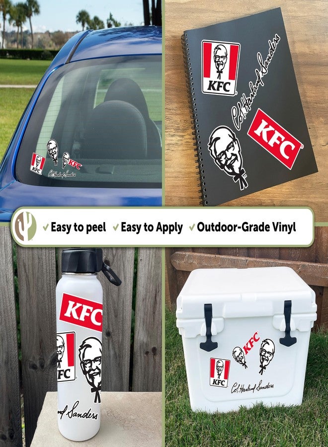 Desert Cactus KFC Sticker Kentucky Fried Chicken Sticker Vinyl Decals Laptop Water Bottle Car Scrapbook T2 (Type 2-4) - Image 5