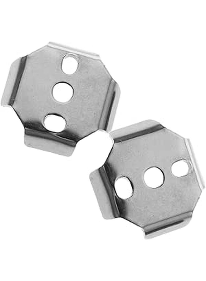 2Pcs Stainless Steel Toilet Paper Holder Mounting Kit Replacement Hardware Easy Install - Image 1