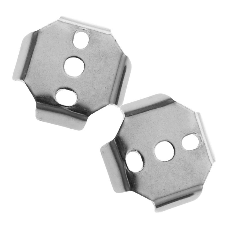 2Pcs Stainless Steel Toilet Paper Holder Mounting Kit Replacement Hardware Easy Install - Image 2
