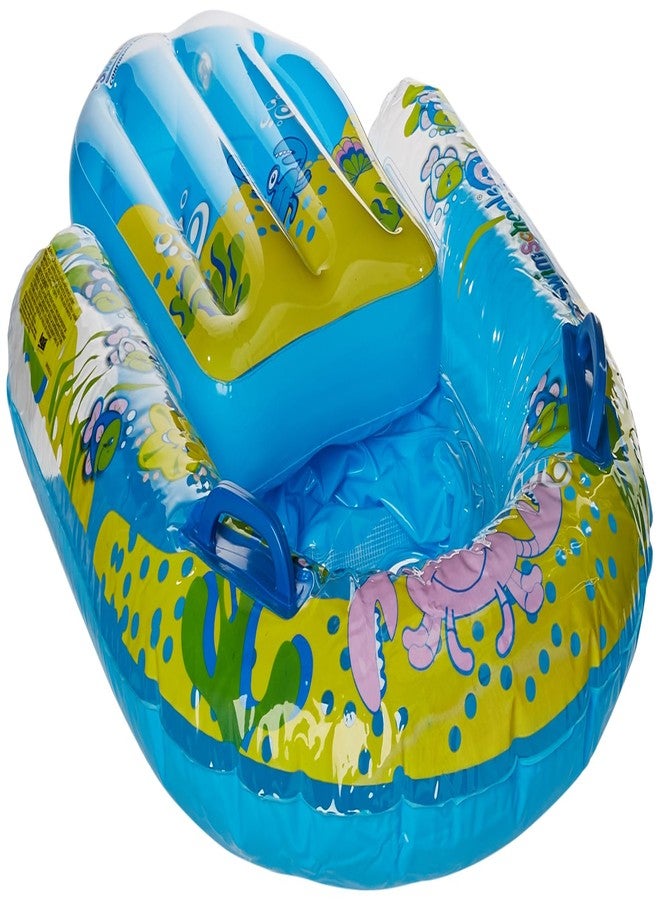 SwimSchool 4-in-1 Progressive Swim Training Float - 18 Months and Up - Baby Pool Float, Cruiser, or Kick Float with Kickboard and Safety Seat - Sea Creatures Design - Image 1
