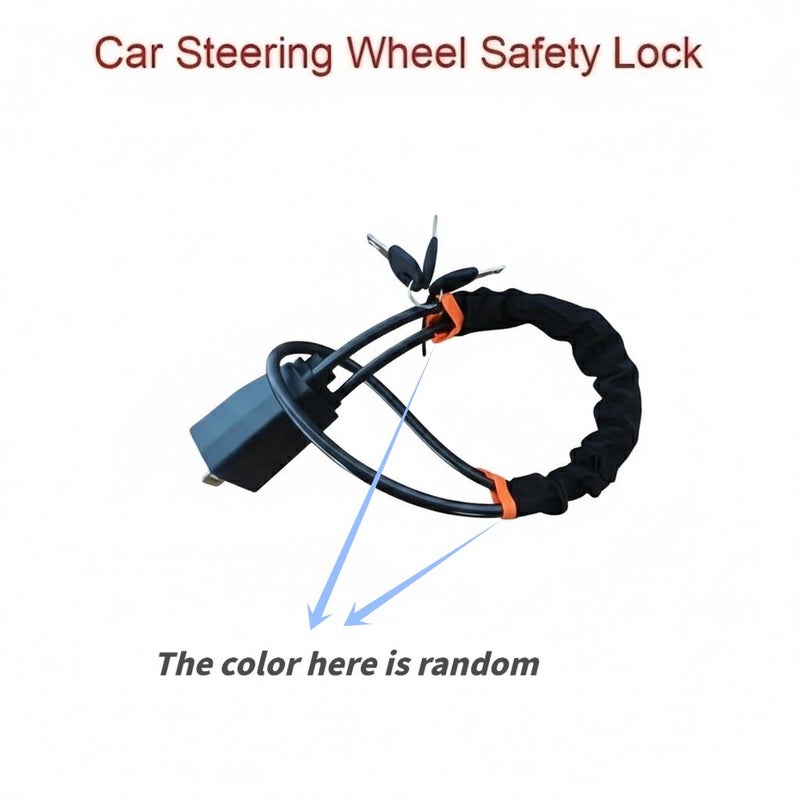 Universal Steering Wheel Lock Seat Belt Anti-Theft Device for Car Truck SUV Van Hey-Hey - Image 1