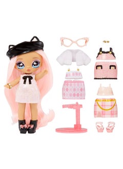 Na! Na! Na! Surprise Mini Ultimate Surprise Kitty Katwood 4" Mini Fashion Doll Kitty Inspired W/ 10 Mystery Fashions Balloon Popping Confetti Surprises Poseabletoy Girls Boys Ages 4 5 6 7 8+  - Image 1