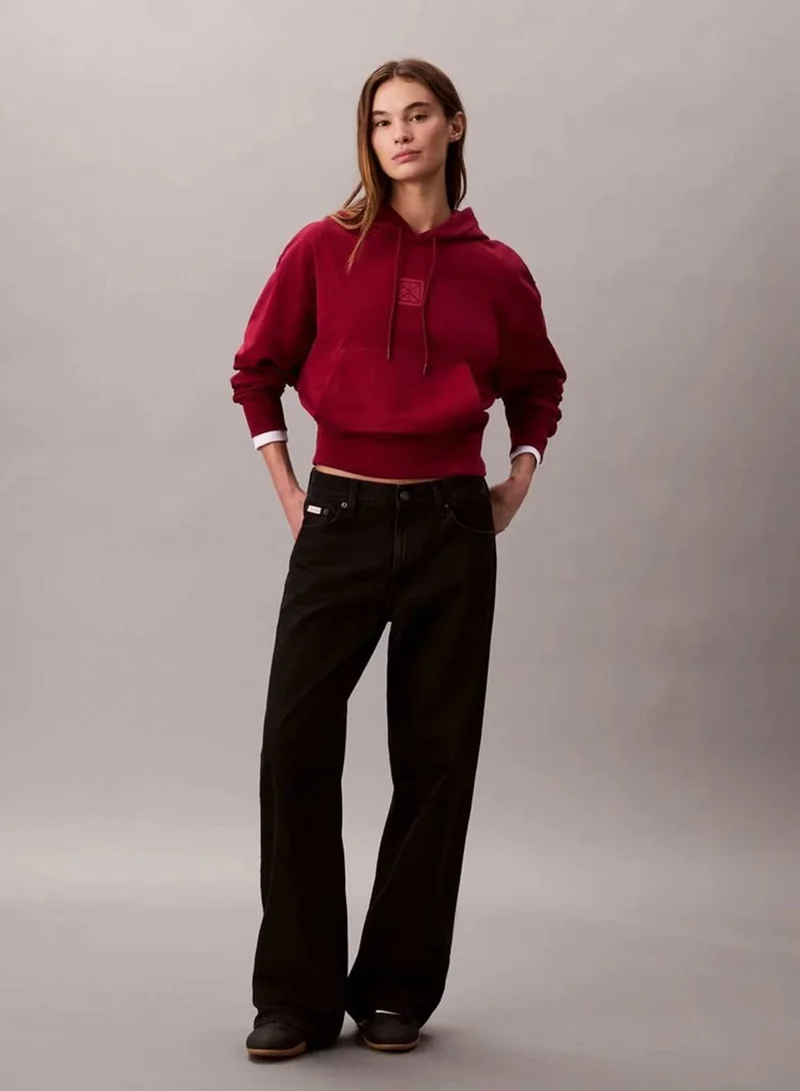 Calvin Klein Magenta Jewel Premium Terry Hoodie for Women | Best Price UAE