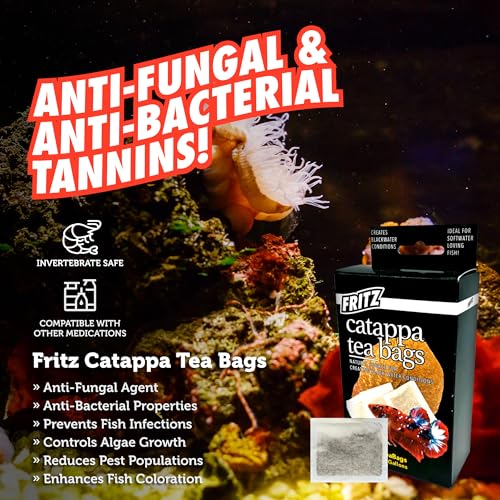 Fritz Aquatics Betta Botanicals for Betta and Community Fish Aquariums (Cattapa Tea Bags - 10ct) - Image 3