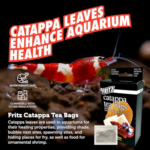 Fritz Aquatics Betta Botanicals for Betta and Community Fish Aquariums (Cattapa Tea Bags - 10ct) - Image 4