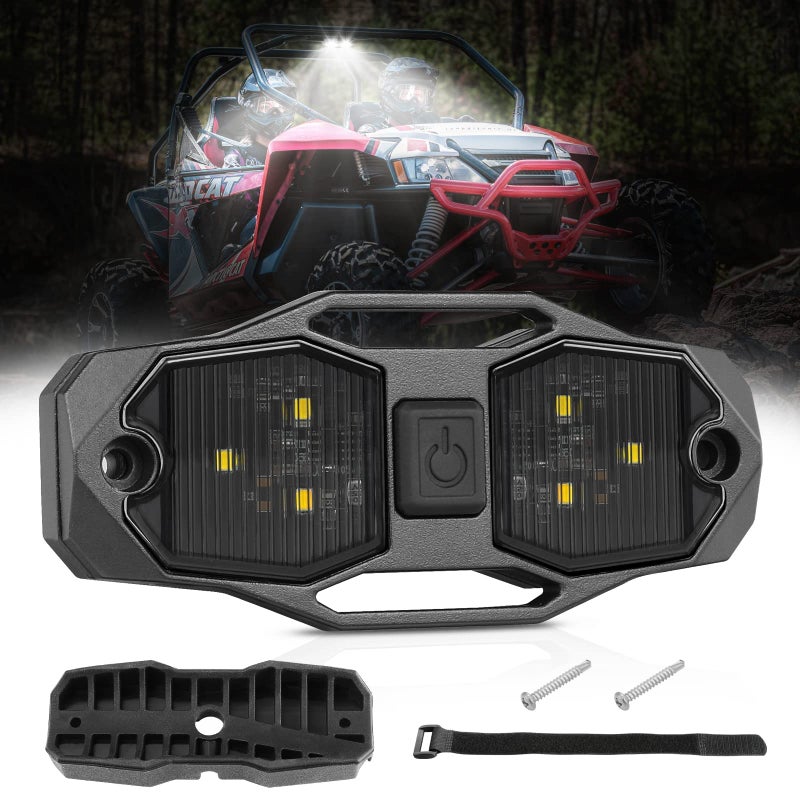 ACEC SHOP UTV Dome Light 12V Universal Roll Bar Mount LED Dome Light UTV Interior Light Utility Roll Cage Dome Light Bar Map Light Courtesy Light for UTV Polaris RZR Ranger SxS Wrangler Truck - Image 1