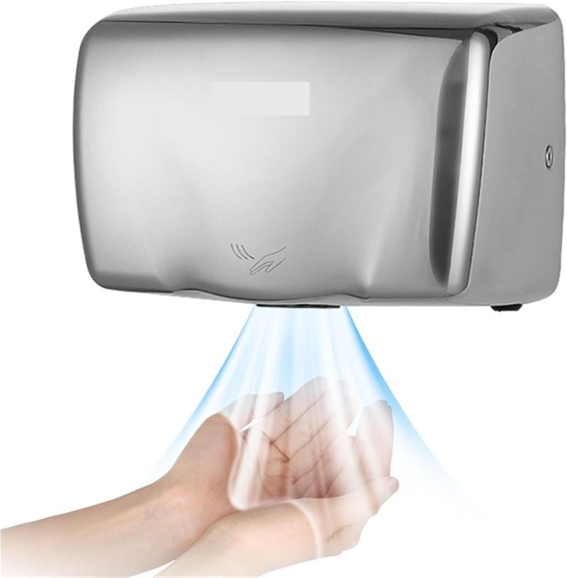 Hand Dryer, Hand Dryer High Speed ​​Commercial Automatic - Stainless Steel Hot Air Blower for Kitchen Bedroom Hotel(Option A) - Image 1