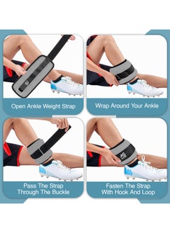 Allure Sphere Sphere Ankle Weights With Adjustable Straps For Men & Women 0.5Kg- 2.5Kg In Pair - Wrist & Leg Weights For Jogging, Running, Aerobics, Gymnastics, Fitness Exercise, Workouts  - Image 4