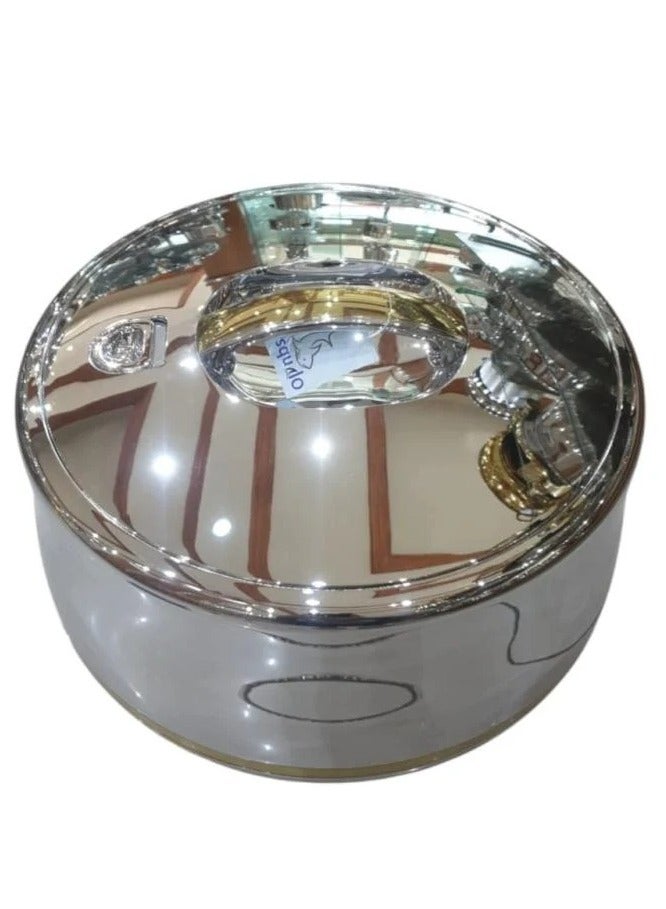 Golden Fire Food Container - Golden Fire - Chrome in Silver and Gold Colors - 6 - Liter Capacity - Image 2