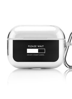 Stylizedd Classic Clear printed Case for Apple AirPods Pro 2nd Generation Thin Transparent Cover [Designed for Apple AirPods Pro 2nd Generation] - Please Wait  - Image 1
