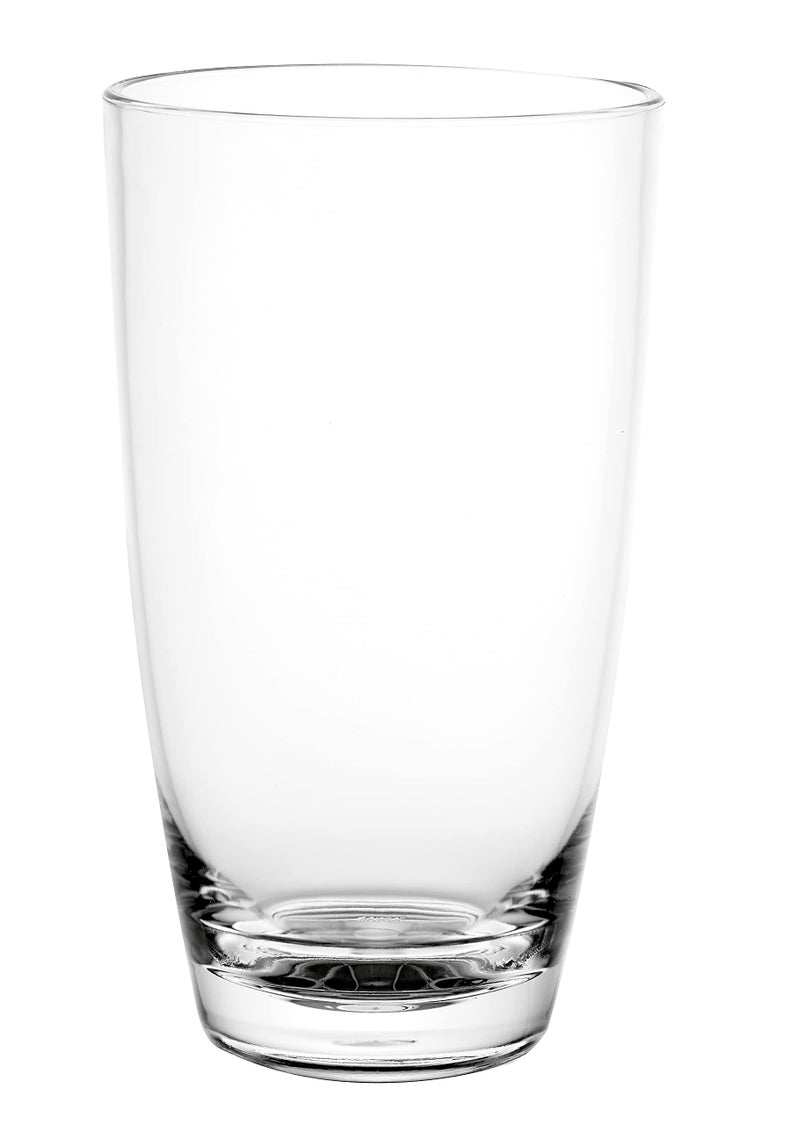 KLIFA ETON 208 oz Set of 6 Acrylic Highball Drinking Glasses Iced Tea Cups BPAFree Stackable Plastic Drinkware Dishwasher Safe Clear