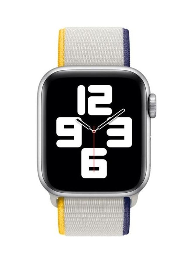 NIBEMINENT Loop Type Sport Replacement Strap Watchband for Apple Watch Series 7/6/SE/5/4/3/2/1 42/44/45mm Sea Salt  - Image 3