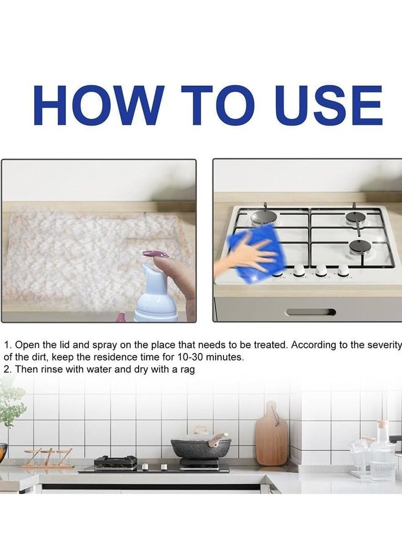 Generic - All-Round Kitchen Cleaning Foam, Bubble Cleaner Foaming Heavy Oil Stain Cleaner, All Purpose Bubble Cleaner Kitchen Deep Cleaning Spray, Stubborn Grease Grime Remover - Image 1