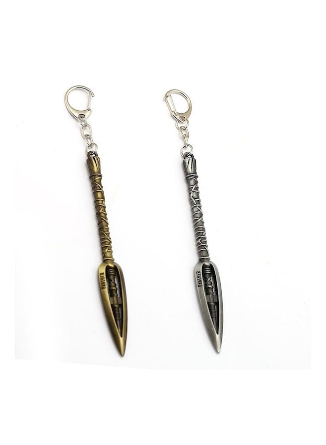 Loquat 2-Piece Wakanda Spear Keychain