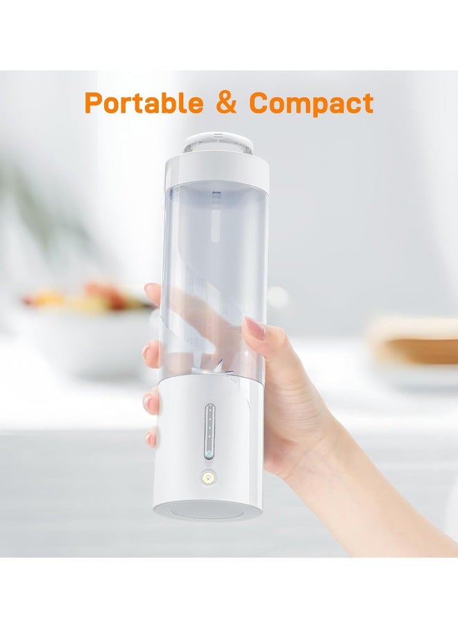 Zeemey - Portable Blender, Owaylon Personal Size Blender for Shakes and Smoothies with 6 Ultra Sharp Blades, 16 Oz Mini Blender USB Rechargeable Magnetic for Travel/Picnic/Office/Gym(White) - Image 1