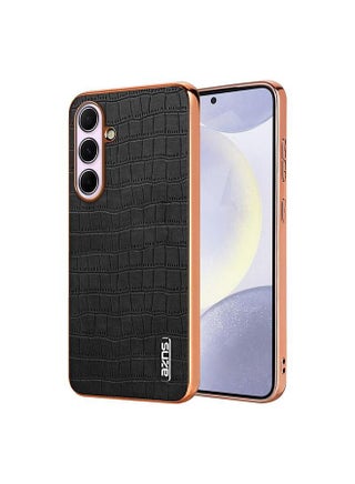 For Samsung Galaxy A56 5G AZNS Electroplated Frame Crocodile Texture Full Coverage Phone Case(Black) - pzsku/ZB989A4AB1F4BADDA2F0CZ/45/_/1739873306/a200825e-47c0-4c8c-b50c-33c34b2bf0fa