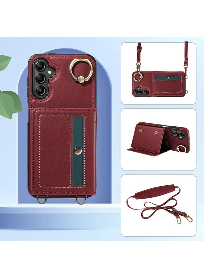 اس-توب جراب لهاتف Samsung Galaxy A15، مزود بمحفظة وحقيبة وحلقات وغطاء جلدي للهاتف - Image 2