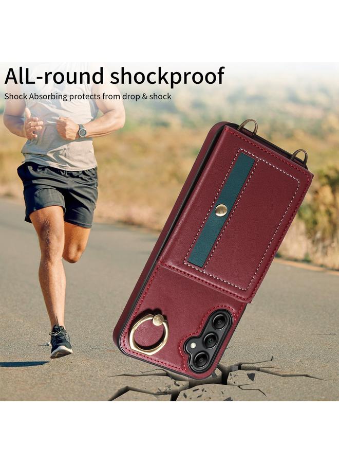 اس-توب جراب لهاتف Samsung Galaxy A15، مزود بمحفظة وحقيبة وحلقات وغطاء جلدي للهاتف - Image 4