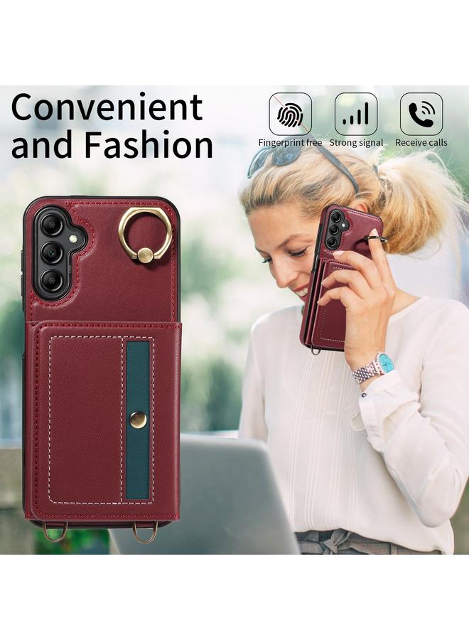 اس-توب جراب لهاتف Samsung Galaxy A15، مزود بمحفظة وحقيبة وحلقات وغطاء جلدي للهاتف - Image 3