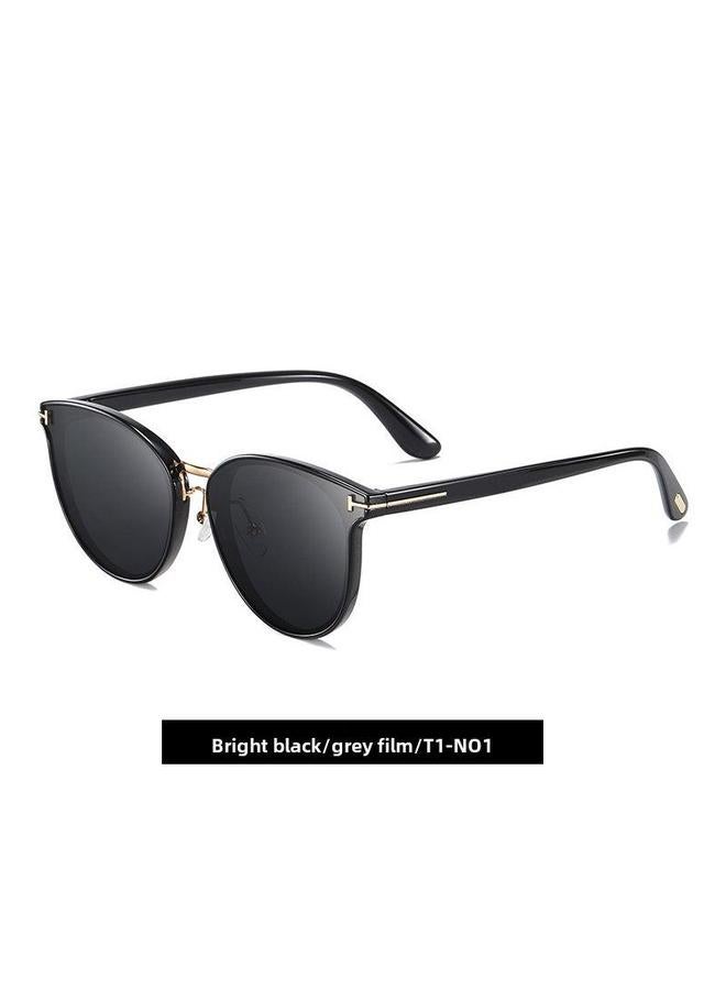 2023 Fashion Polarized Sunglasses UnisexBright black/gray T1 Bright
